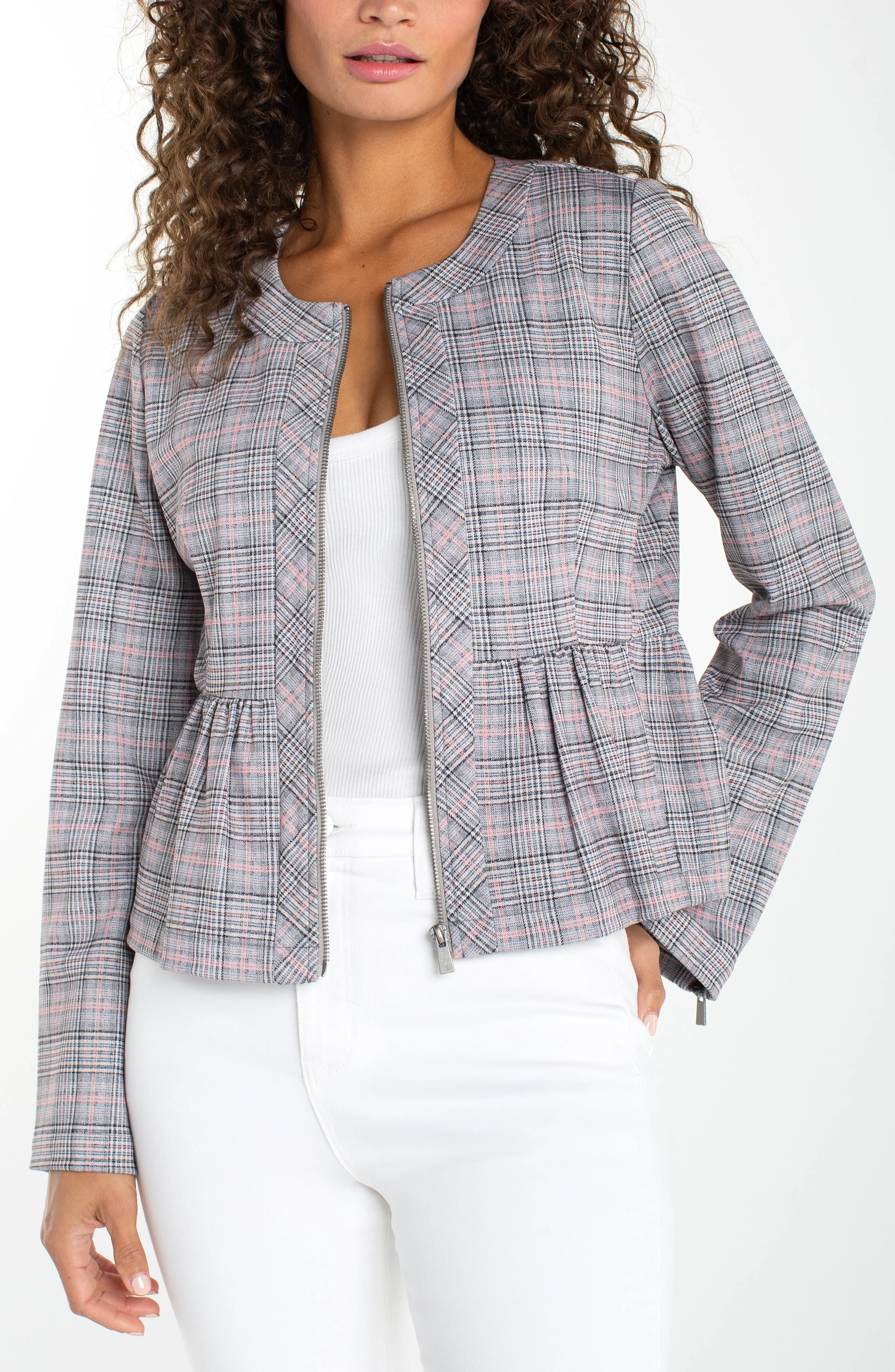 ZIP FRONT PEPLUM JACKET - Image 2