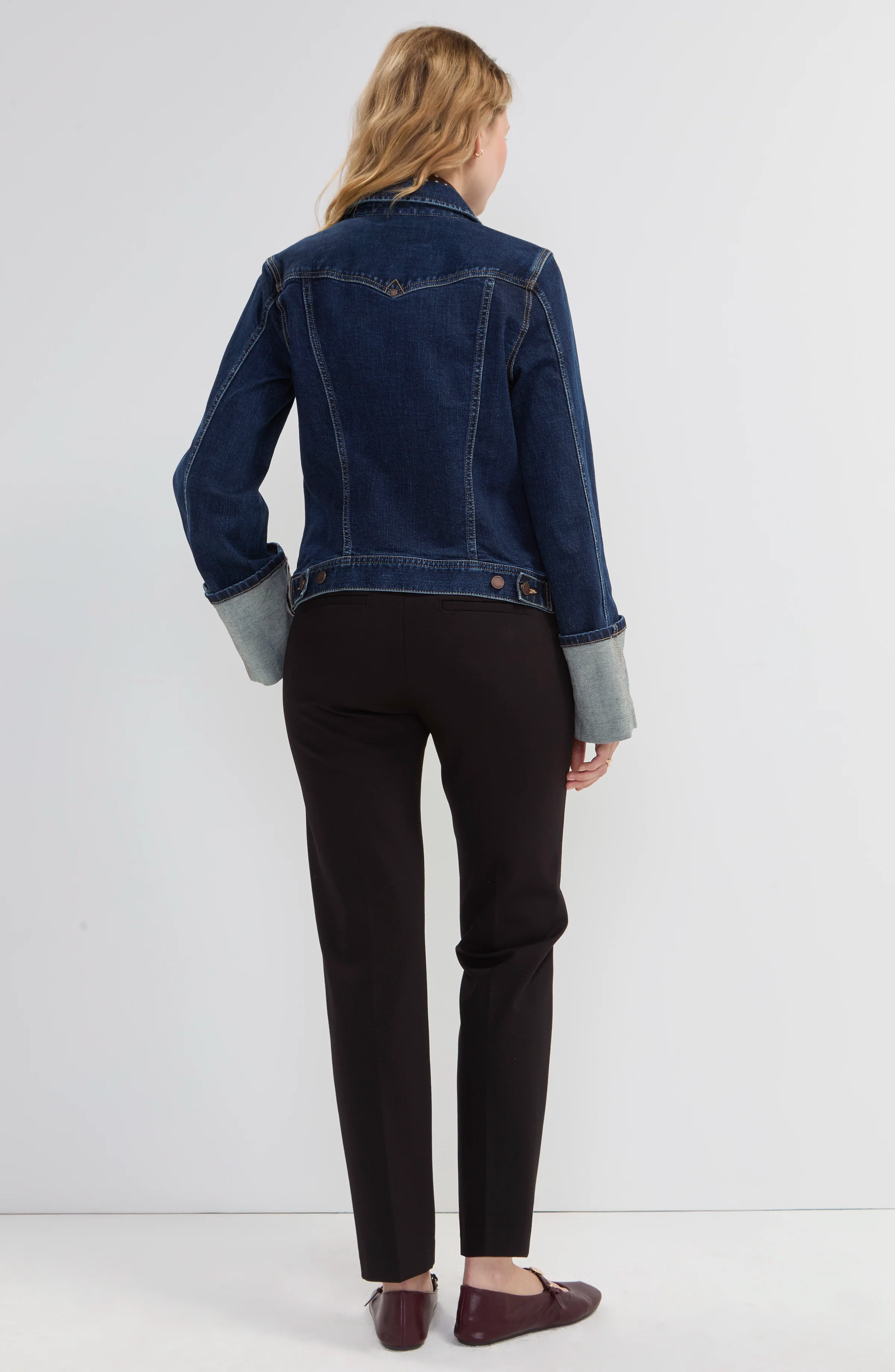 TALL CUFFED SELVEDGE TRUCKER JACKET - Image 4